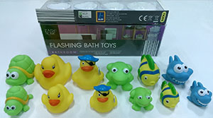 flashing bath toys