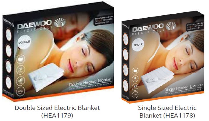 SuperValu and Centra extends recall of Daewoo branded electric