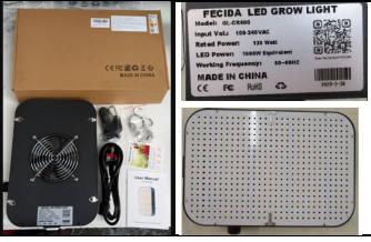 Product Safety Information Notice on Fecida LED Grow Light Cruiser