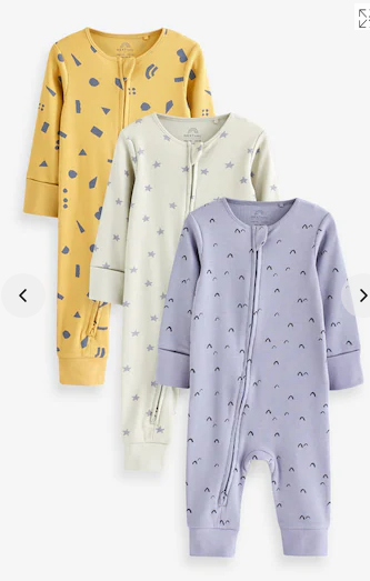 Next baby sleepsuits sale best sale