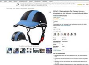 Screen shot of a bicycle helmet being sold on Amazon