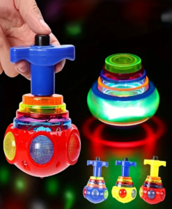 Spinning top led toy in various colours